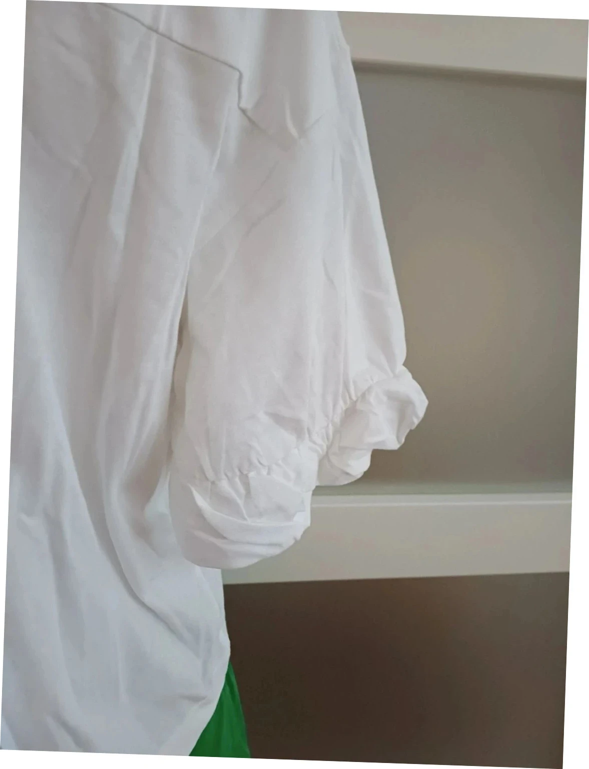 Camiseta oversized branca Victoria/Tomas de designer - Tamanho 38 (M) - Detalhes franzidos – photo 7
